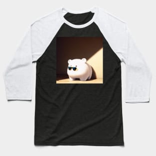 Kawaii Sunglass Polar Bear Baseball T-Shirt